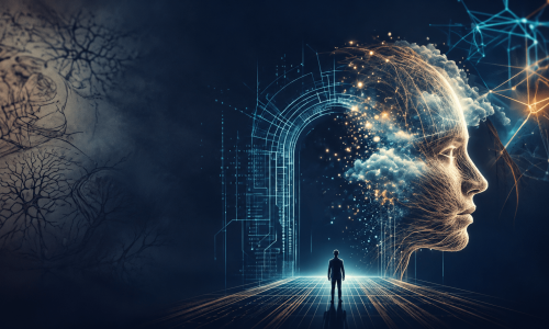 Digital-Mind-Portal-Neural-Face-and-Solitary-Observer